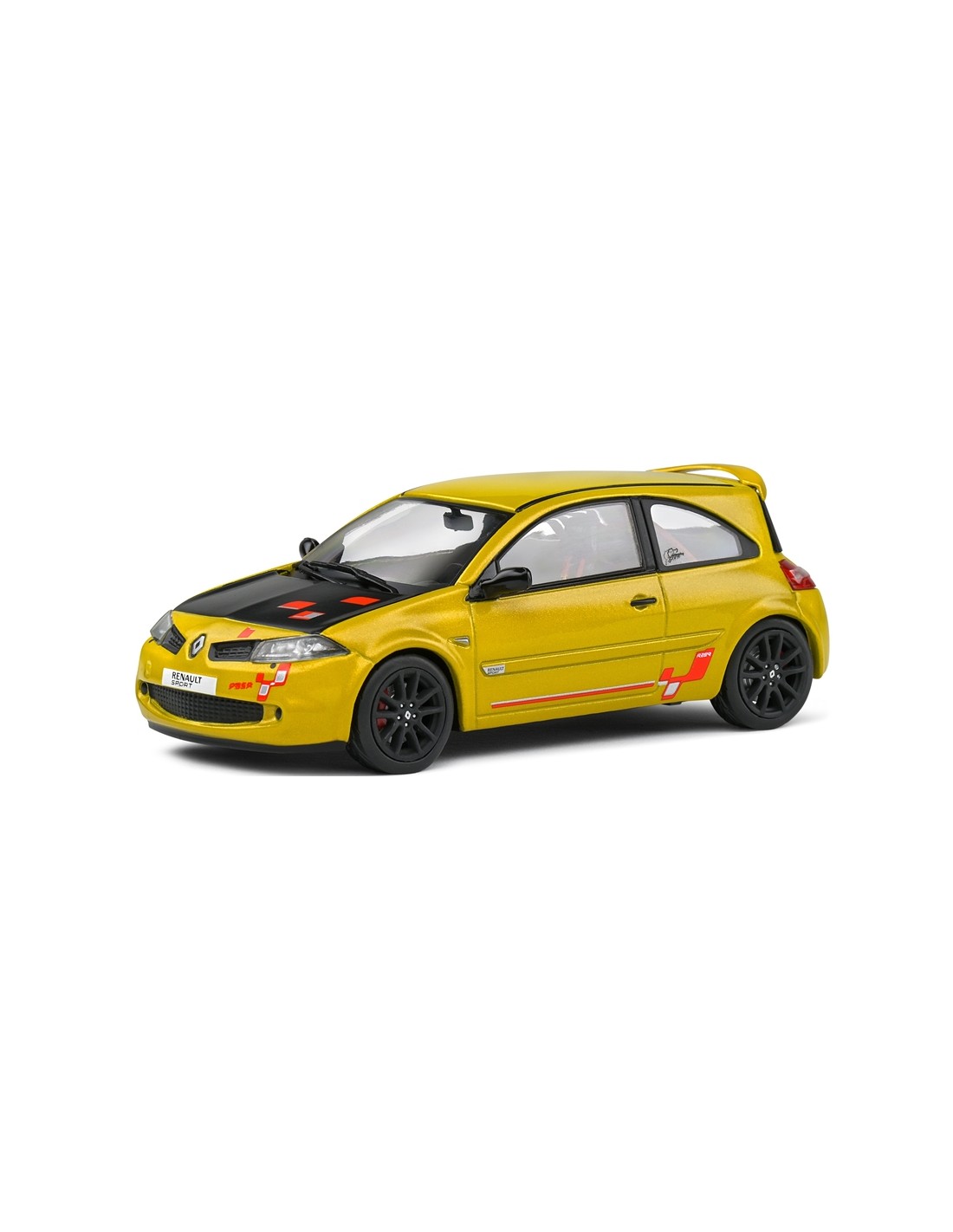 Voiture Miniature Renault Megane 2 R26-R Liquid Yellow 1/43 - S4310204  SOLIDO
