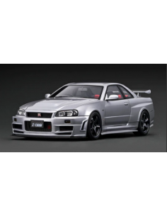 Ignition Model Nismo R34 GT-R Z-Tune Argenté – échelle 1/18, Modèle En Résine (IG3224)