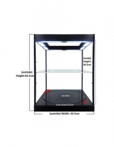 Display Show case Vitrine Led Black...