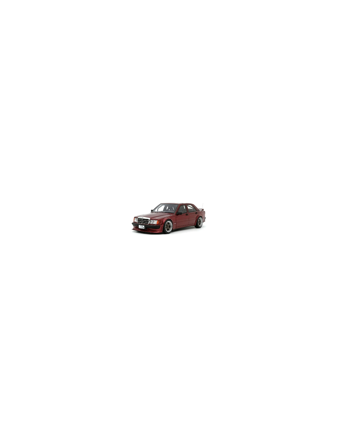 Miniature Mercedes 190E 2.5-16 Rauh-Welt Almandine Red 1/18 - Otto Mobile, Neuve