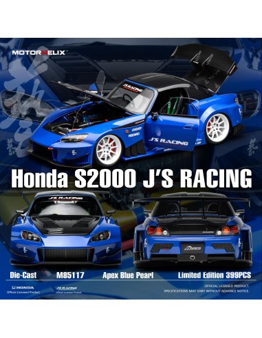 Honda S2000 J'S Racing Blue 1/18 -...