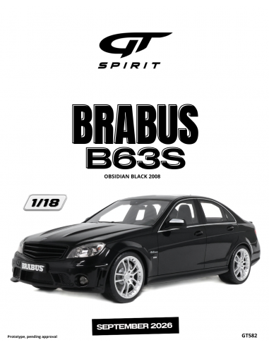 Brabus B63S 2008 Black 1/18 - GT582...