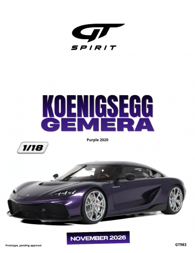 Koenigsegg Gemera 2020 Purple 1/18 -...