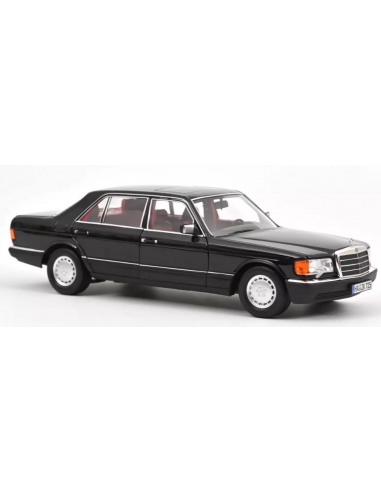 Mercedes 560 SEL 1991 Black 1/18 -...