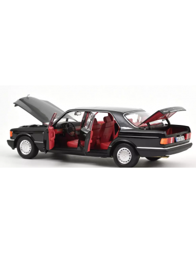 Mercedes 560 SEL 1991 Black 1/18 -...