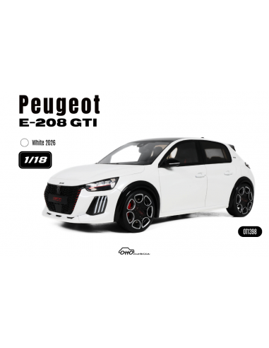 Peugeot E-208 GTI 2026 White 1/18 -...