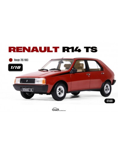 Renault 14 TS 1983 Red 1/18 - OT1409...